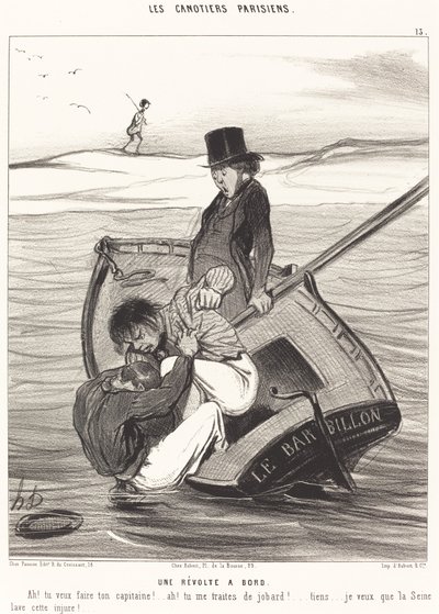 Una Rivolta a Bordo da Honoré Daumier