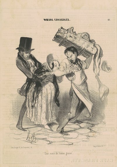 Un desiderio di donna incinta da Honoré Daumier