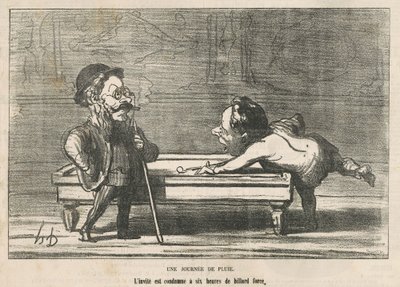 Una giornata di pioggia da Honoré Daumier