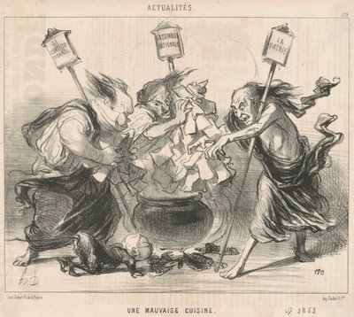 Una cattiva cucina da Honoré Daumier