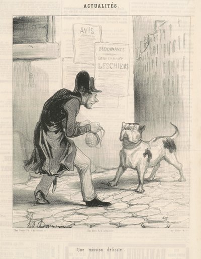 Una Missione Delicata da Honoré Daumier