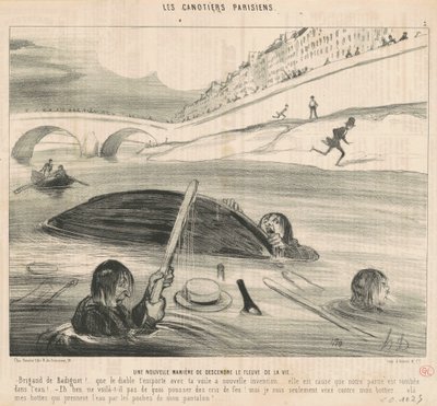 Un nuovo modo di scendere il fiume della vita da Honoré Daumier