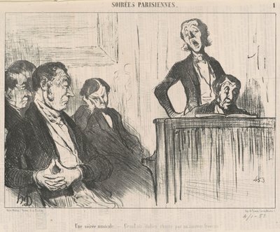 Una serata musicale da Honoré Daumier