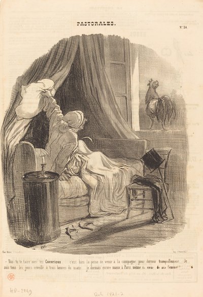 Vuoi stare zitto con i tuoi chicchirichì... da Honoré Daumier