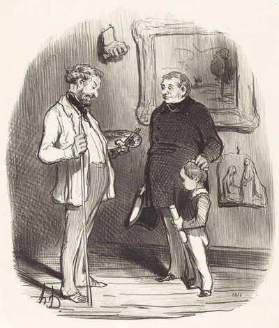 Ecco il mio piccolo... se non ha abbastanza mezzi... da Honoré Daumier
