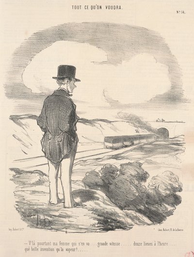 Ecco mia moglie che se ne va... da Honoré Daumier