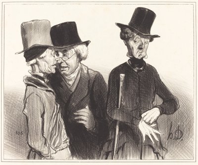 Ecco! sei diventato pensionato, io medico, lui... da Honoré Daumier