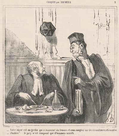 Il vostro cliente è un furfante... da Honoré Daumier