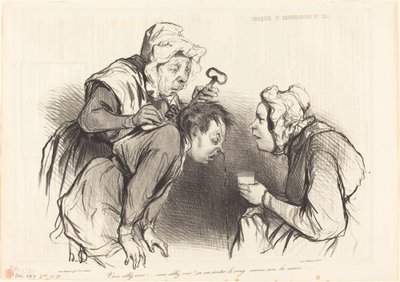 Vous allez voir!... ça va arrêter le sang... da Honoré Daumier