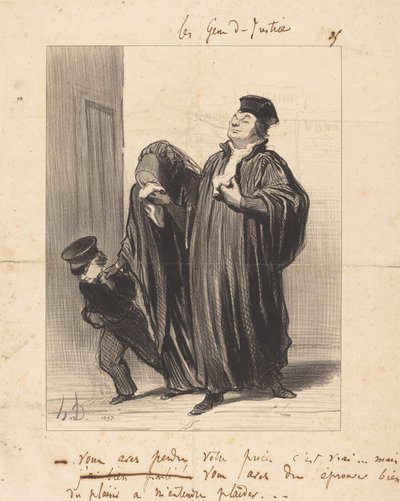 Hai perso il tuo processo è vero... da Honoré Daumier