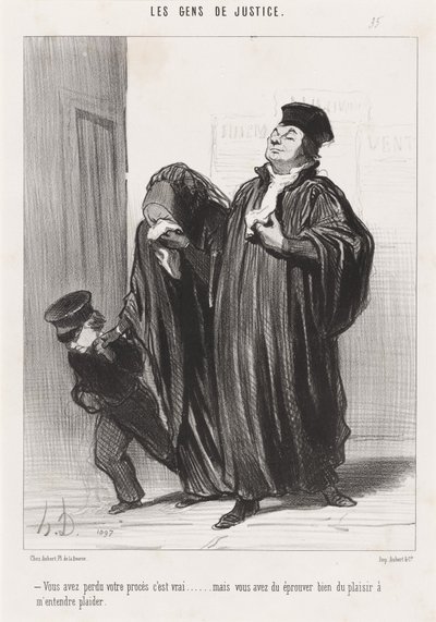 Avete perso il vostro processo, è vero... da Honoré Daumier