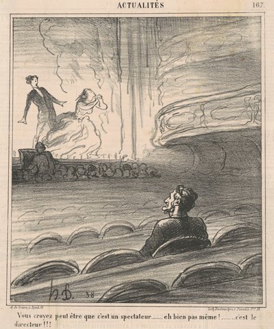 Forse credete che sia uno spettatore... da Honoré Daumier
