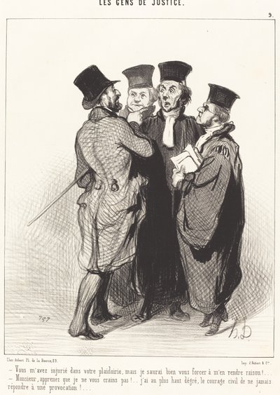 Mi avete insultato nella vostra arringa... da Honoré Daumier