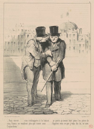 Vedrete ... nulla sfuggirà al ribasso ... da Honoré Daumier