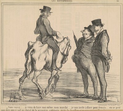 Vous voyez ... je viens de faire ... mon marché ... da Honoré Daumier