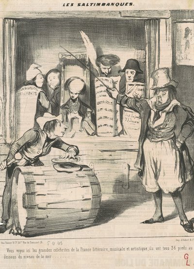 Voi vedete qui le grandi celebrità... da Honoré Daumier