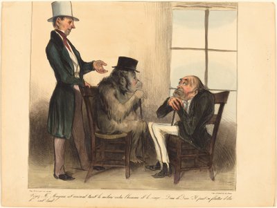 Voyez, Mr. Mayeux, cet animal... da Honoré Daumier