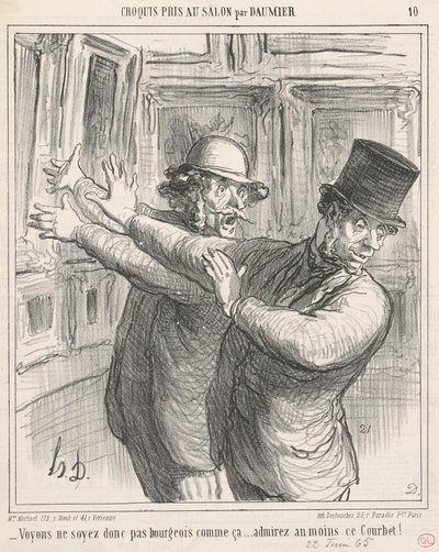 Vediamo... almeno ammirate questo Courbet!... da Honoré Daumier