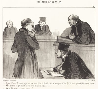 Vediamo testimone, sarebbe importante... da Honoré Daumier