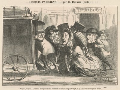 Vediamo, vediamo... non tanta fretta... da Honoré Daumier