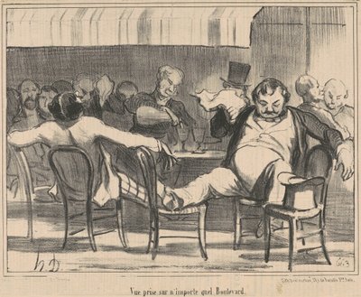 Vista presa su qualsiasi boulevard da Honoré Daumier