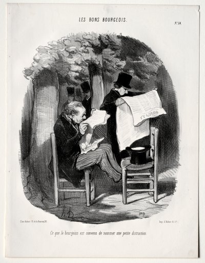 Quello che il borghese chiama una leggera distrazione da Honoré Daumier