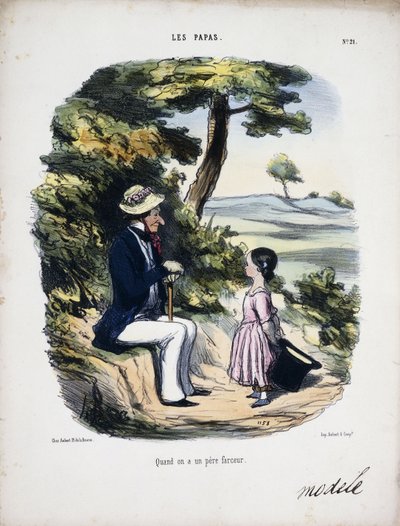 Quando si ha un Padre Buffone da Honoré Daumier