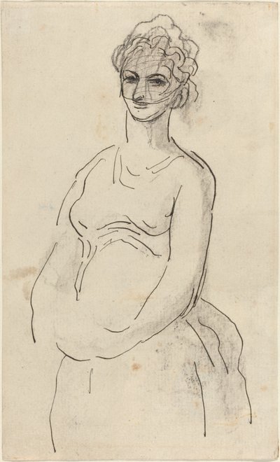 Donna con Velo da Honoré Daumier