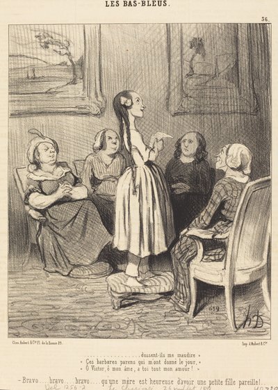 ...dovessero maledirmi. Questi barbari genitori... da Honoré Daumier