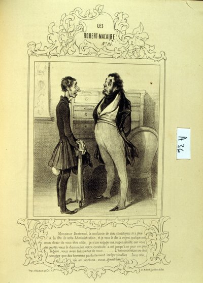 Illustrazioni su idee e leggende Philipon sotto il titolo Les Cent e Robert Macaire da Honoré Daumier