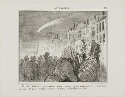 "- Ah sì, quelle comete, predicono sempre grandi disgrazie. Non mi sorprende affatto che la povera Madame Galuchet sia morta all