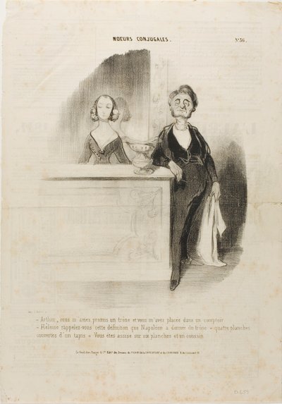 "- Arthur, mi avevi promesso un trono e non hai fatto altro che mettermi dietro a un bancone. - Eloise, ricorda la definizione di Napoleone di trono: 