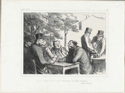 "Non ho mai riso così tanto come al funerale della figlia di Bourdin ......." (Henri Monnier), tavola 303 di Souvenirs d