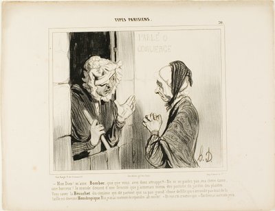 "Mio Dio! Madame Bombec, cosa le è successo - Non ne parli, mia cara, è orribile. Il mondo va di male in peggio, preferirei fare il custode all