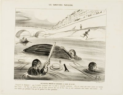 Un nuovo modo di galleggiare lungo il fiume della vita. - Radiguet, mascalzone, al diavolo tu, la tua barca e la tua nuova invenzione.... colpa tua se l