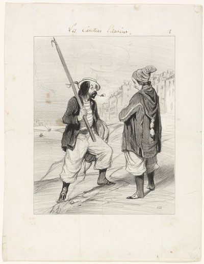 All Right Rigobert, My Old Friend..., piatto unico di Les Canotiers Parisiens da Honoré Victorin Daumier
