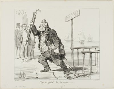 "Tutto è perduto - salva la cassa" da Honoré Victorin Daumier