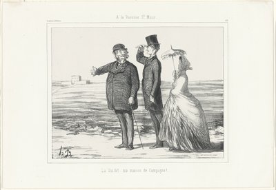 A Varenne, Saint-Maur. "Là! La mia casa di campagna", lastra 418 da Souvenirs d