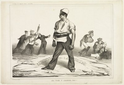 Non ti immischiare!, piatto 20 da Honoré Victorin Daumier