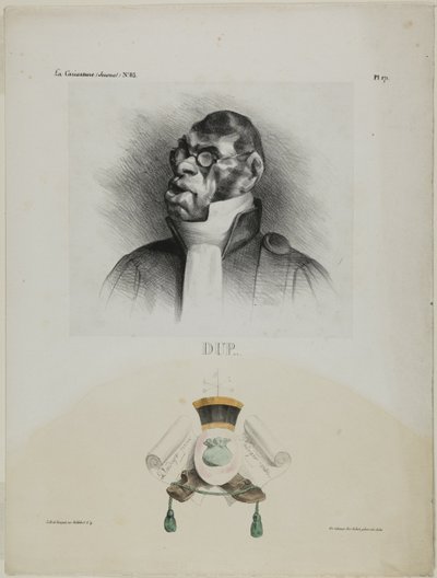Dup..., tavola 171 di Cartooning Celebrities da Honoré Victorin Daumier