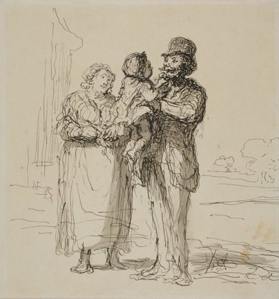 Scena di famiglia da Honoré Victorin Daumier