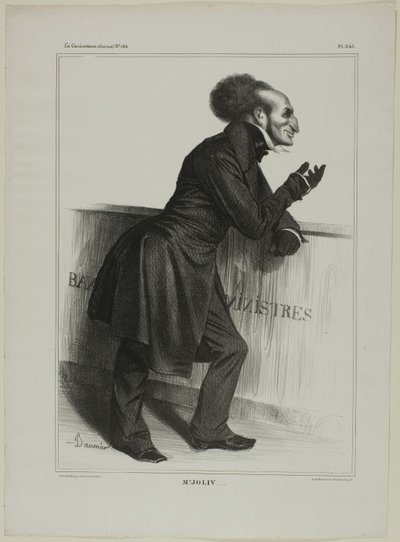 Mr. Joliv...., tavola 346 di Cartooning Celebrities da Honoré Victorin Daumier