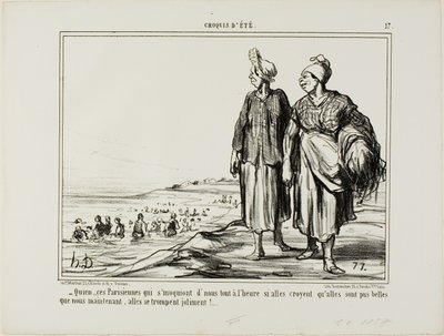 Quien... quelle donne parigine che si prendono gioco di noi da Honoré Victorin Daumier