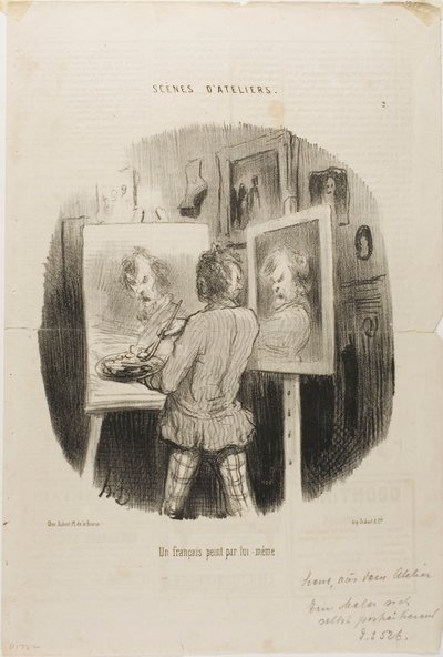 Autoritratto di un francese, lastra 2 da Scénes D