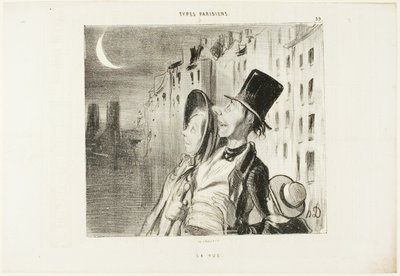 Vista, lastra 39 da Types Parisiens da Honoré Victorin Daumier