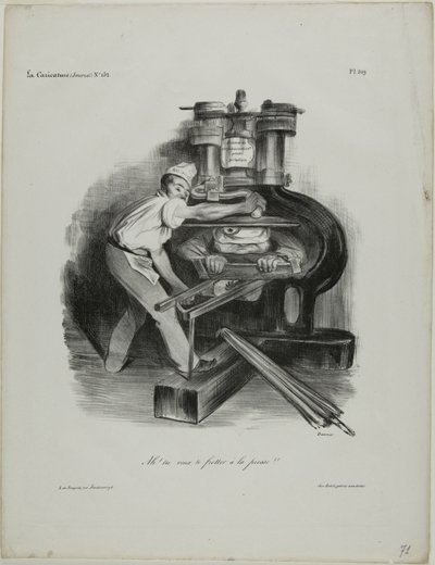 "Quindi, vuoi immischiarti con la stampa!", ha detto il 319. da Honoré Victorin Daumier