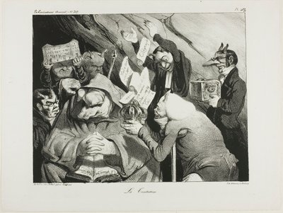 Tentazione, piatto 453 da Honoré Victorin Daumier