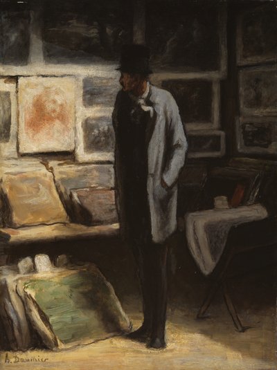 Il collezionista di stampe da Honoré Victorin Daumier