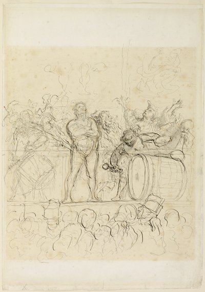 Lo spettacolo laterale (La Parade) da Honoré Victorin Daumier