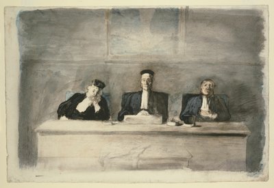 I tre giudici da Honoré Victorin Daumier